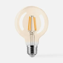 Discount LED-POL Żarówka LED barwa ciepła ORO-AMBER-E27-G80-4W-WW