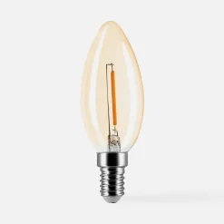 Discount LED-POL Żarówka LED barwa ciepła ORO-AMBER-E14-C35-1W-WW