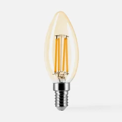 LED-POL Żarówki Klasyczne^Żarówka LED barwa ciepła ORO-AMBER-E14-C35-4W-WW