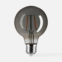 LED-POL Żarówki Ozdobne^Żarówka LED barwa ciepła ORO-SMOKY-E27-G80-2W-WW