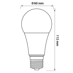 Sale LED-POL Żarówka LED E27 12W barwa ciepła ORO-ATOS-E27-A60-12W-WW