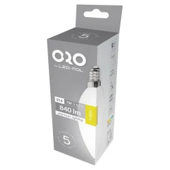New LED-POL Żarówka LED E14 7W barwa ciepła ORO-PREMIUM-E14-C37-7W-XP