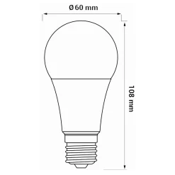 Clearance LED-POL Żarówka LED E27 8,5W barwa ciepła ORO-ATOS-E27-A60-8,5W-WW