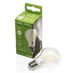 LED-POL Żarówka LED E27 8,2W barwa ciepła ORO-E27-FL-CLARO-8,2W-WW