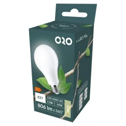 LED-POL Żarówki Klasyczne^Żarówka LED E27 7,5W barwa ciepła ORO-ATOS-E27-A60-7,5W-DW