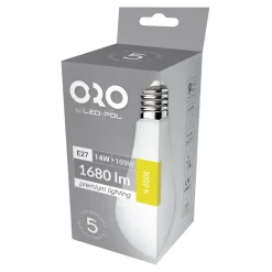LED-POL Żarówki Klasyczne^Żarówka LED E27 14W barwa ciepła ORO-PREMIUM-E27-A65-14W-XP