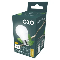 Best LED-POL Żarówka LED E27 8W barwa ciepła ORO-E27-G45-TOTO-8W-WW
