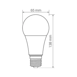 Clearance LED-POL Żarówka LED E27 17W barwa neutralna ORO-ATOS-E27-A65-17W-DW barwa neutralna