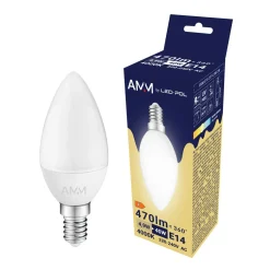 Hot LED-POL Żarówka LED E14 4,9W barwa neutralna AMM-E14-C37-4,9W-DW