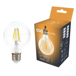 LED-POL Żarówki Klasyczne^Żarówka LED E27 6W barwa neutralna ORO-E27-G80-FL-CLARO-6W-DIMM-DW