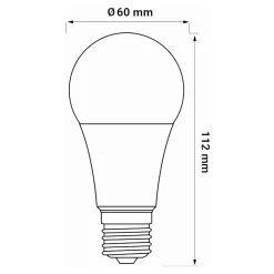 LED-POL Żarówka LED E27 10,5W barwa neutralna ORO-ATOS-E27-A60-10,5W-DW