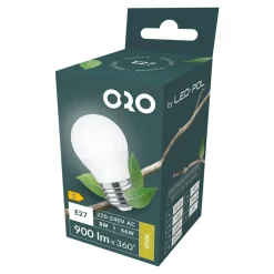 LED-POL Żarówki Klasyczne^Żarówka LED E27 8W barwa neutralna ORO-E27-G45-TOTO-8W-DW