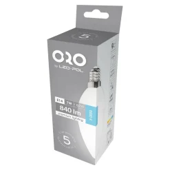 Outlet LED-POL Żarówka LED E14 7W barwa zimna ORO-PREMIUM-E14-C37-7W-XP