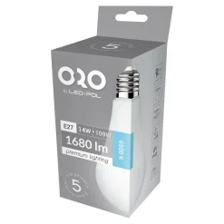 LED-POL Żarówki Klasyczne^Żarówka LED E27 14W barwa zimna ORO-PREMIUM-E27-A65-14W-XP