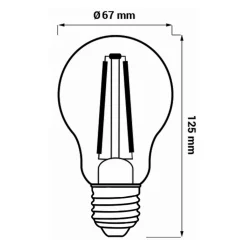 New LED-POL Żarówka LED E27 16W ORO-E27-A67-FL-CLARO-16W-WW barwa ciepła