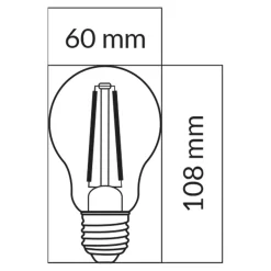 Hot LED-POL Żarówka LED E27 10,5W ORO-E27-A60-FL-CLARO-10,5W-WW barwa ciepła