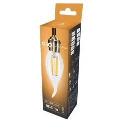 Sale LED-POL Żarówka LED E14 6W ORO-E14-C35-FL-CLARO-FLAMI-6W-DW barwa neutralna