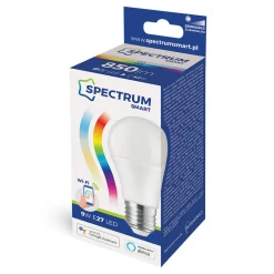 Inteligentne Oświetlenie|Żarówki Klasyczne^Żarówka LED E27 9W WI-FI RGBW GLS SPECTRUM SMART