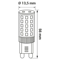 LED-POL Żarówki Klasyczne^Żarówka LED G9 4W barwa zimna ORO-G9-PREMIUM-4W
