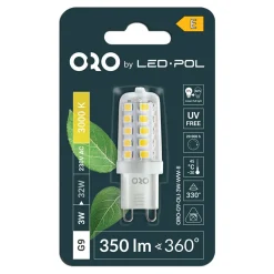 Best LED-POL Żarówka LED ORO-G9-OLI-3W-WW-II barwa ciepła