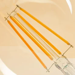 New LED-POL Żarówka ozdobna LED E27 6W barwa ciepła ORO-E27-G80-FL-AMBER-6W-DIMM