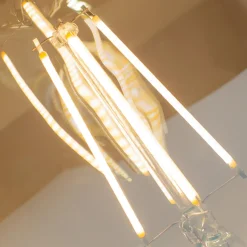 New LED-POL Żarówka ozdobna LED E27 6W barwa ciepła ORO-E27-G80-FL-AMBER-6W-DIMM