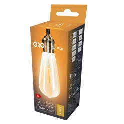 Clearance LED-POL Żarówka ozdobna retro LED E27 1,3W barwa ciepła ORO-E27-ST64-FL-AMBER-1,3W-WW