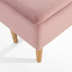 Clearance Ławka ze schowkiem różowa KAVENTO