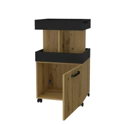 Clearance FORTE Barek na kółkach HOME BAR dąb artisan