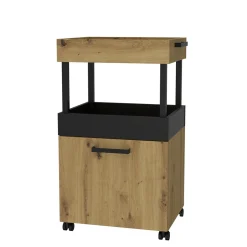 Sale FORTE Barek na kółkach HOME BAR dąb artisan