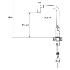 Online Bateria kuchenna czarna QUADRON CORNERA