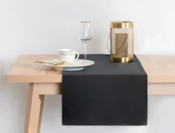 Discount Bieżnik welurowy czarny VELVIO 40x130 cm