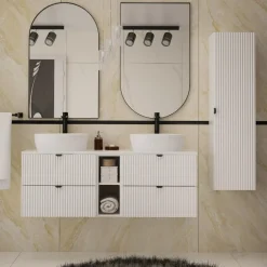 Outlet inny Blat łazienkowy biały mat 140 cm