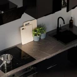 Qubik Blaty Laminowane^Blat EGGER grigia pietra czarny, 348x60 cm