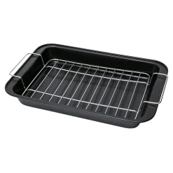 New Prima Cucina Brytfanna z rusztem 37x25x5 cm