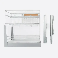 New VORTUNG Cargo podblatowe do szafki 30 cm, front wysuwny, chrom