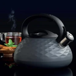 Ambition Czajniki I Kawiarki^Czajnik z gwizdkiem GOLF szary mat 2,3 l