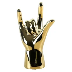 Best Dekoracja RĘKA złota 18 cm