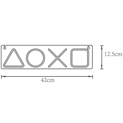 Zumaline Ozdoby Led|Dekoracje Led^Dekoracja świetlna LED NEON GAMEPAD BUTTONS
