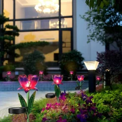 New Zumaline Dekoracja zewnętrzna solarna LED IP44 KWIAT