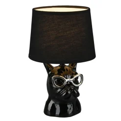 Hot Designerska lampa stołowa ceramiczna czarna DOSY