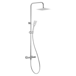 Deante Umywalki I Baterie|Umywalki I Baterie^Deszczownia z baterią termostatyczną chrom ALPINIA