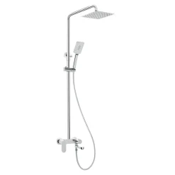 Hot Deante Deszczownica z baterią wannową ruchoma wylewka chrom ALPINIA