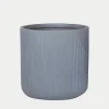 Outlet inny Donica żłobiona szara 36x36 cm