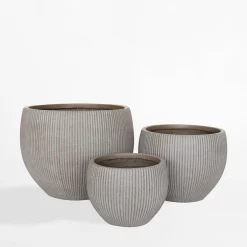 Best inny Donica ogrodowa okrągła taupe 22 cm