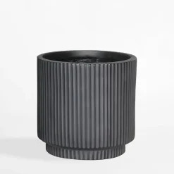 Clearance inny Donica ryflowana 30x30x30 cm czarna