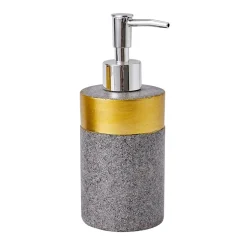 Online Dozownik do mydła wzór piasek szaro-złoty 16,8 cm
