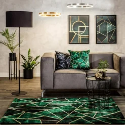 Dywany Z Krótkim Włosiem^Dywan BELLAGIO TRIANGLE ZŁOTY 120x170 cm