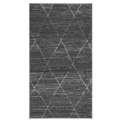 Clearance Dywan do przedpokoju szary GEOMETRY 80x150 cm