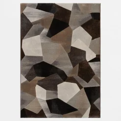 Clearance inny Dywan geometryczny brązowy SORRENTO 160x230 cm